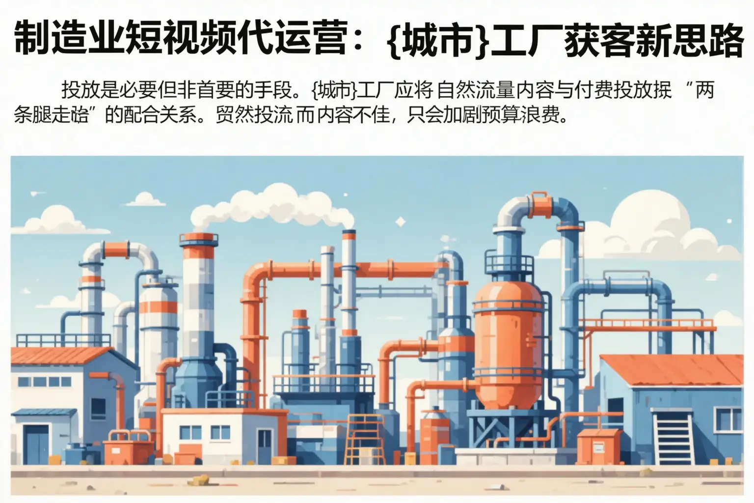 制造业短视频代运营：会泽工厂获客新思路